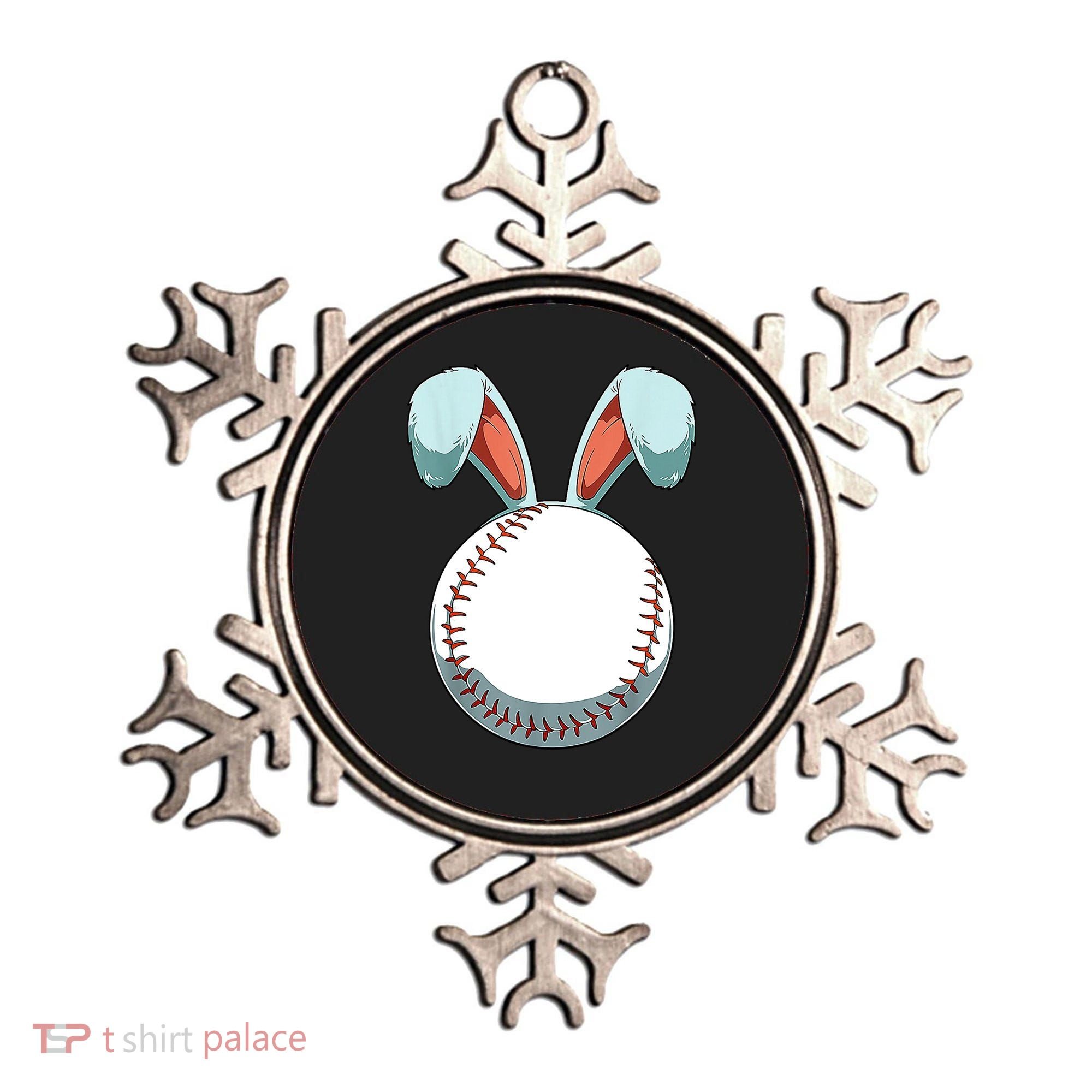 Baseball Bunny Easter Holiday Sport Lover Ornament