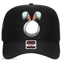 Baseball Bunny Easter Holiday Sport Lover Hat thumb 0