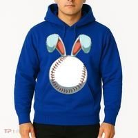 Baseball Bunny Easter Holiday Sport Lover Hoodie thumb 2