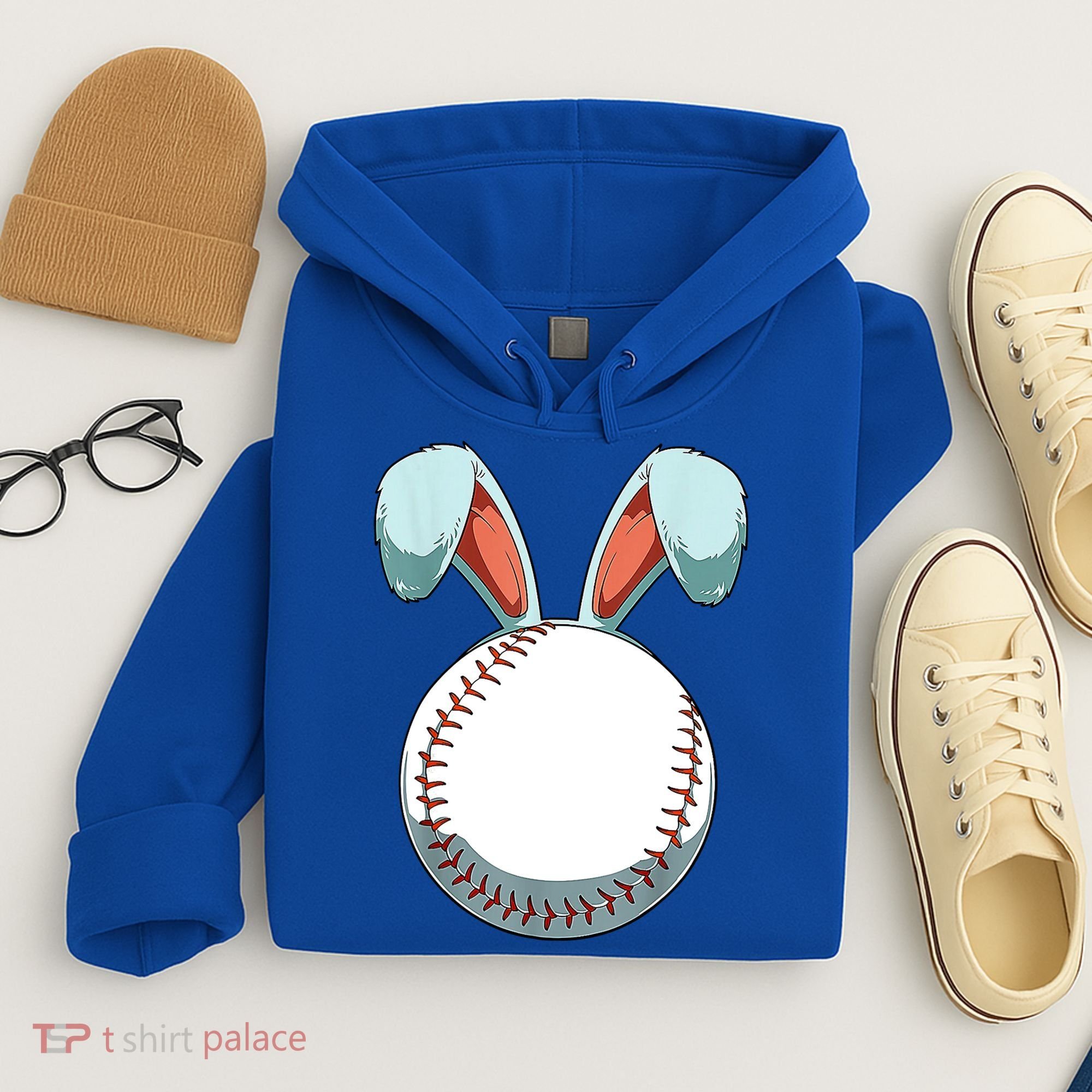 Baseball Bunny Easter Holiday Sport Lover Hoodie