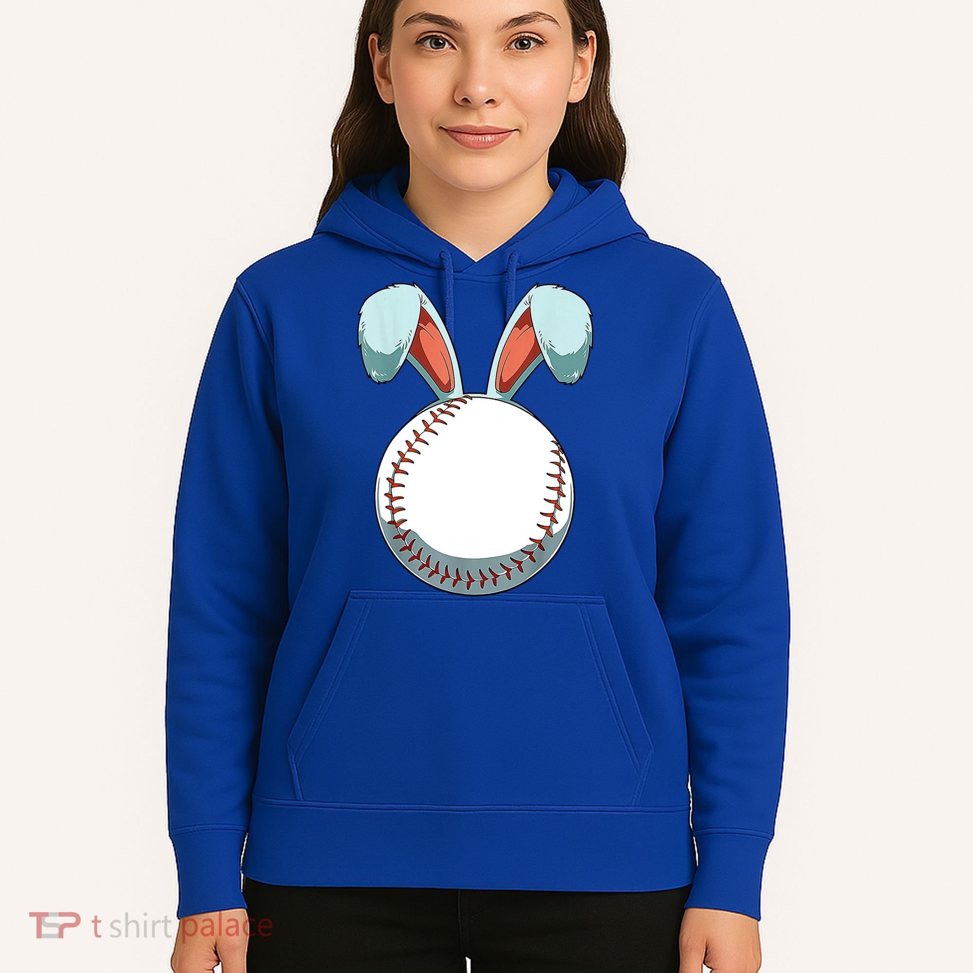 Baseball Bunny Easter Holiday Sport Lover Hoodie