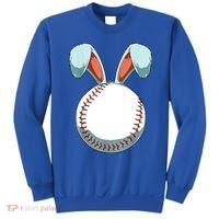 Baseball Bunny Easter Holiday Sport Lover Sweatshirt thumb 0