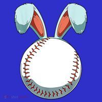 Baseball Bunny Easter Holiday Sport Lover T-Shirt thumb 7