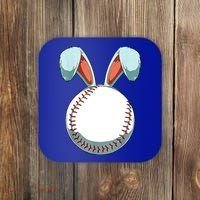 Baseball Bunny Easter Holiday Sport Lover Coaster thumb 0