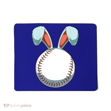 Baseball Bunny Easter Holiday Sport Lover Mousepad