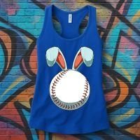 Baseball Bunny Easter Holiday Sport Lover Women's Tank Top thumb 3