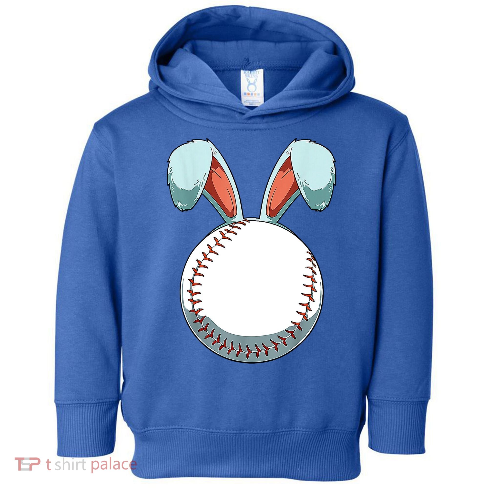 Baseball Bunny Easter Holiday Sport Lover Toddler Hoodie