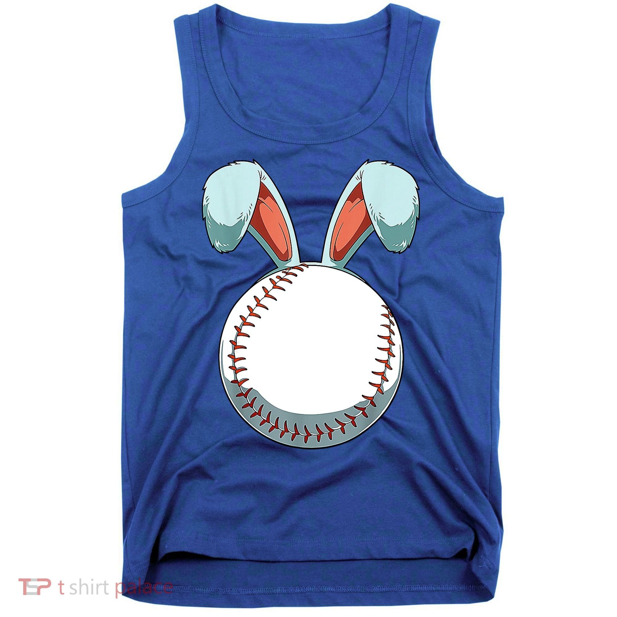 Baseball Bunny Easter Holiday Sport Lover Tank Top