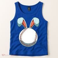 Baseball Bunny Easter Holiday Sport Lover Tank Top thumb 2