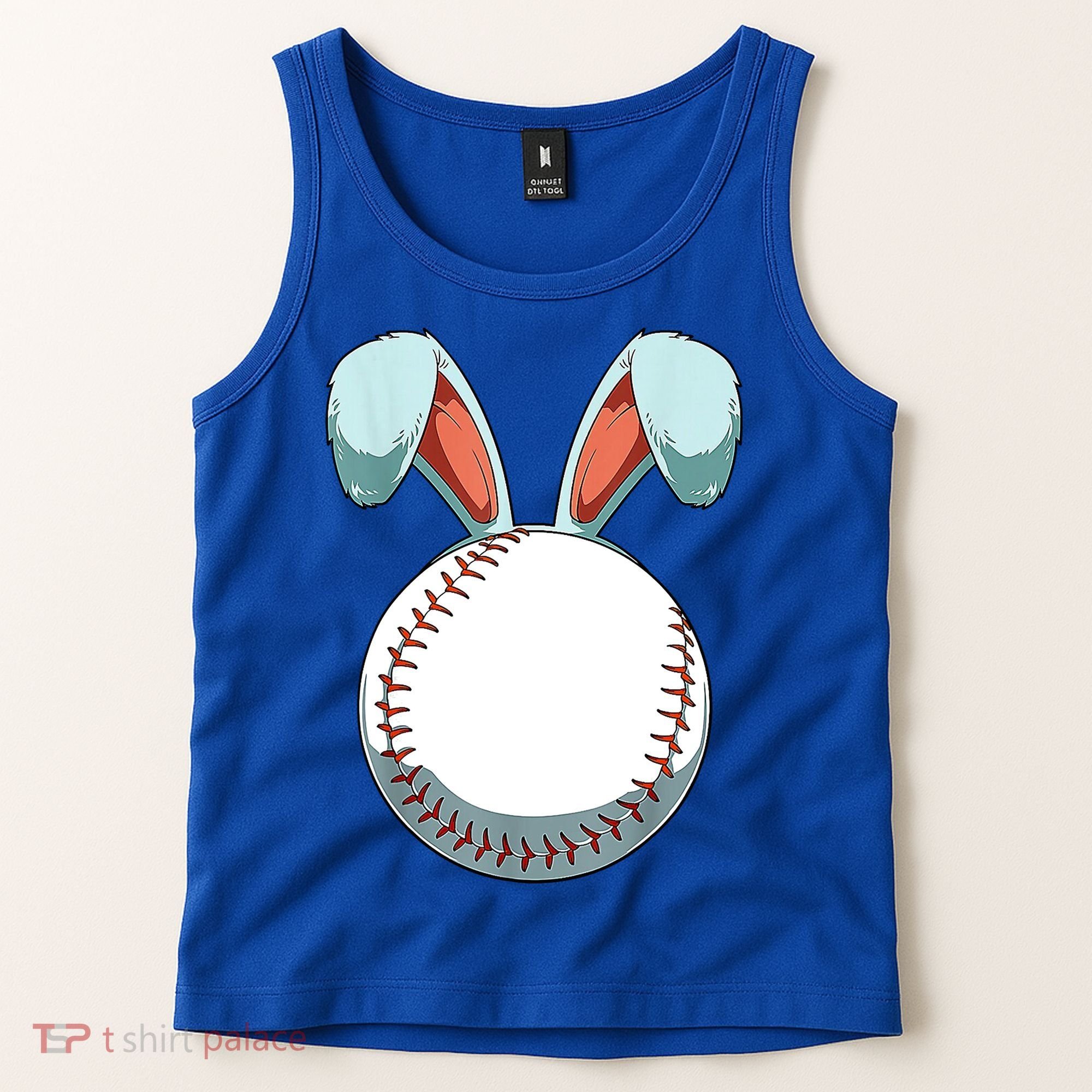 Baseball Bunny Easter Holiday Sport Lover Tank Top