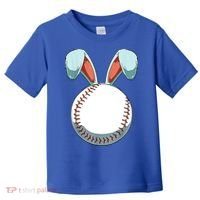 Baseball Bunny Easter Holiday Sport Lover Toddler T-Shirt thumb 0