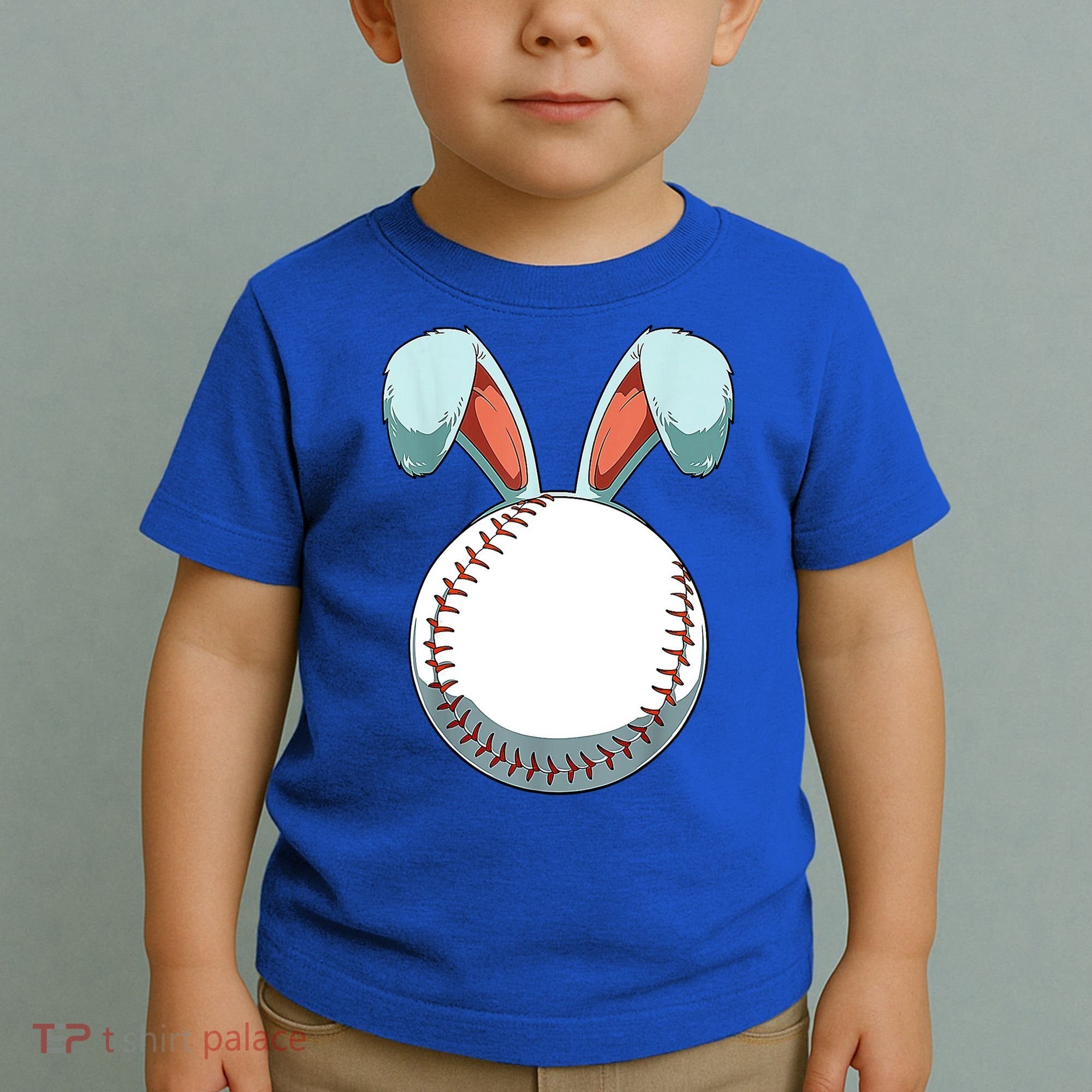 Baseball Bunny Easter Holiday Sport Lover Toddler T-Shirt