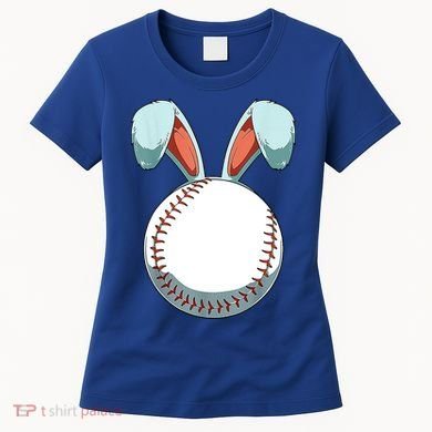 Baseball Bunny Easter Holiday Sport Lover Women's T-Shirt