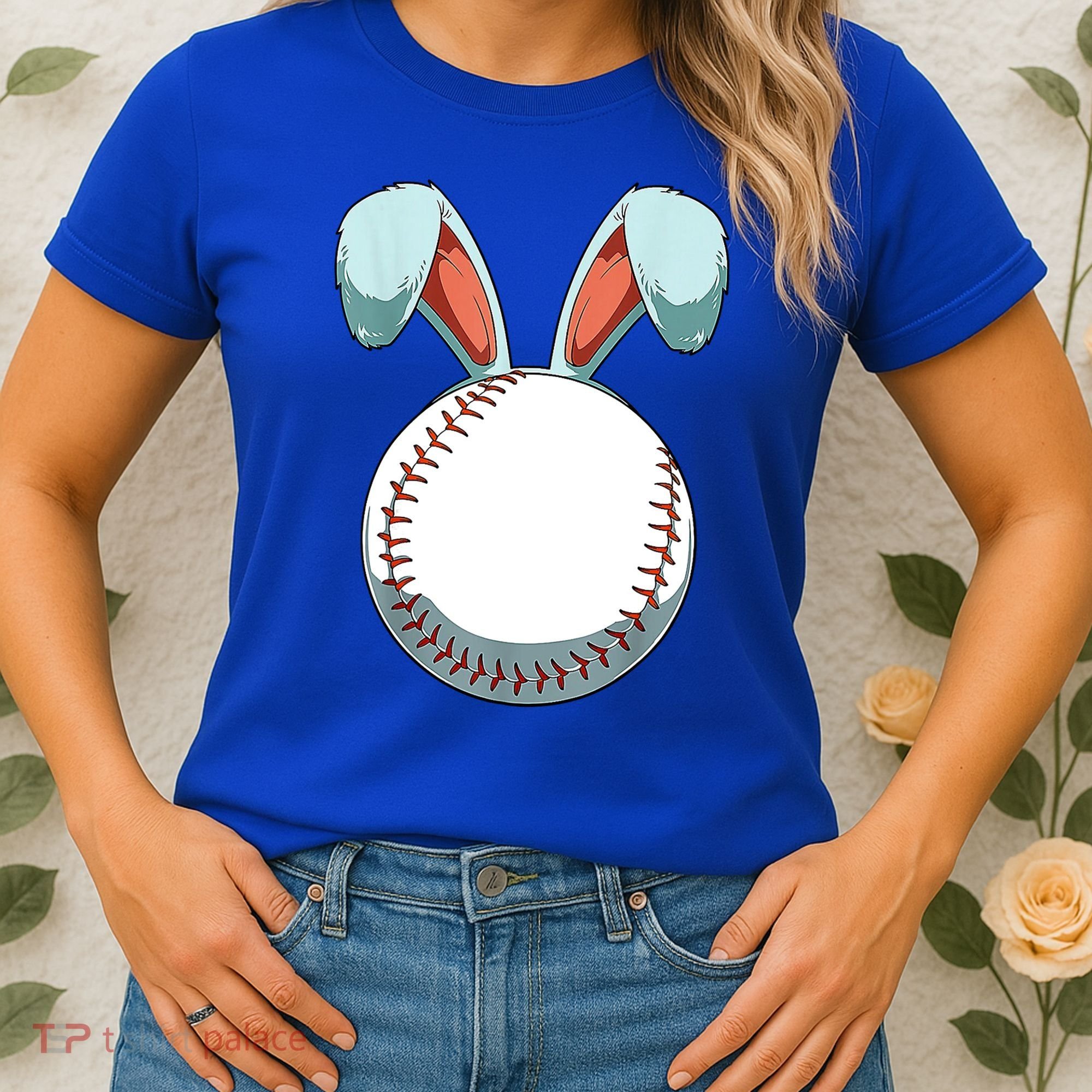 Baseball Bunny Easter Holiday Sport Lover Women's T-Shirt