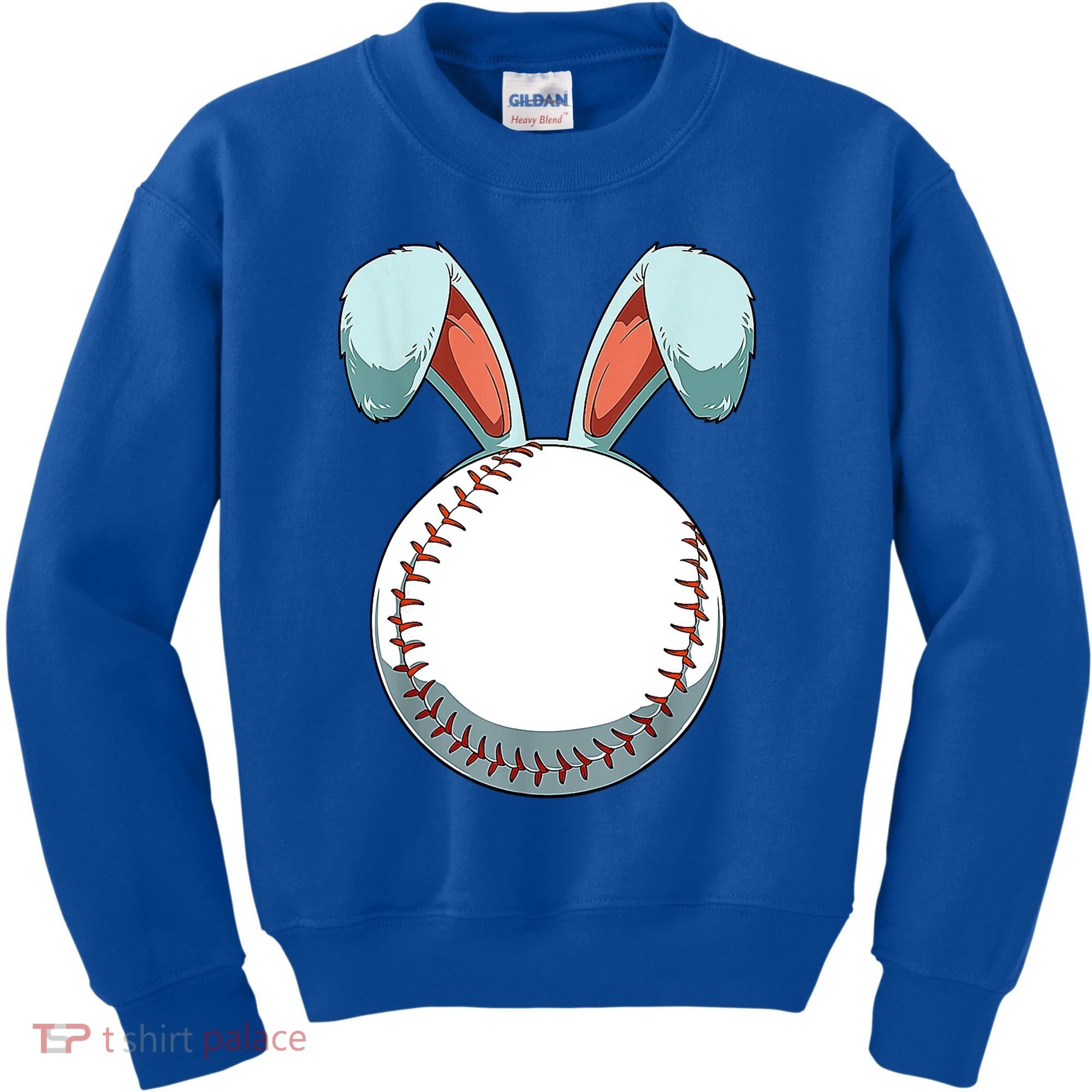 Baseball Bunny Easter Holiday Sport Lover Kids Sweatshirt