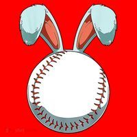 Baseball Bunny Easter Holiday Sport Lover Santa Hat thumb 1