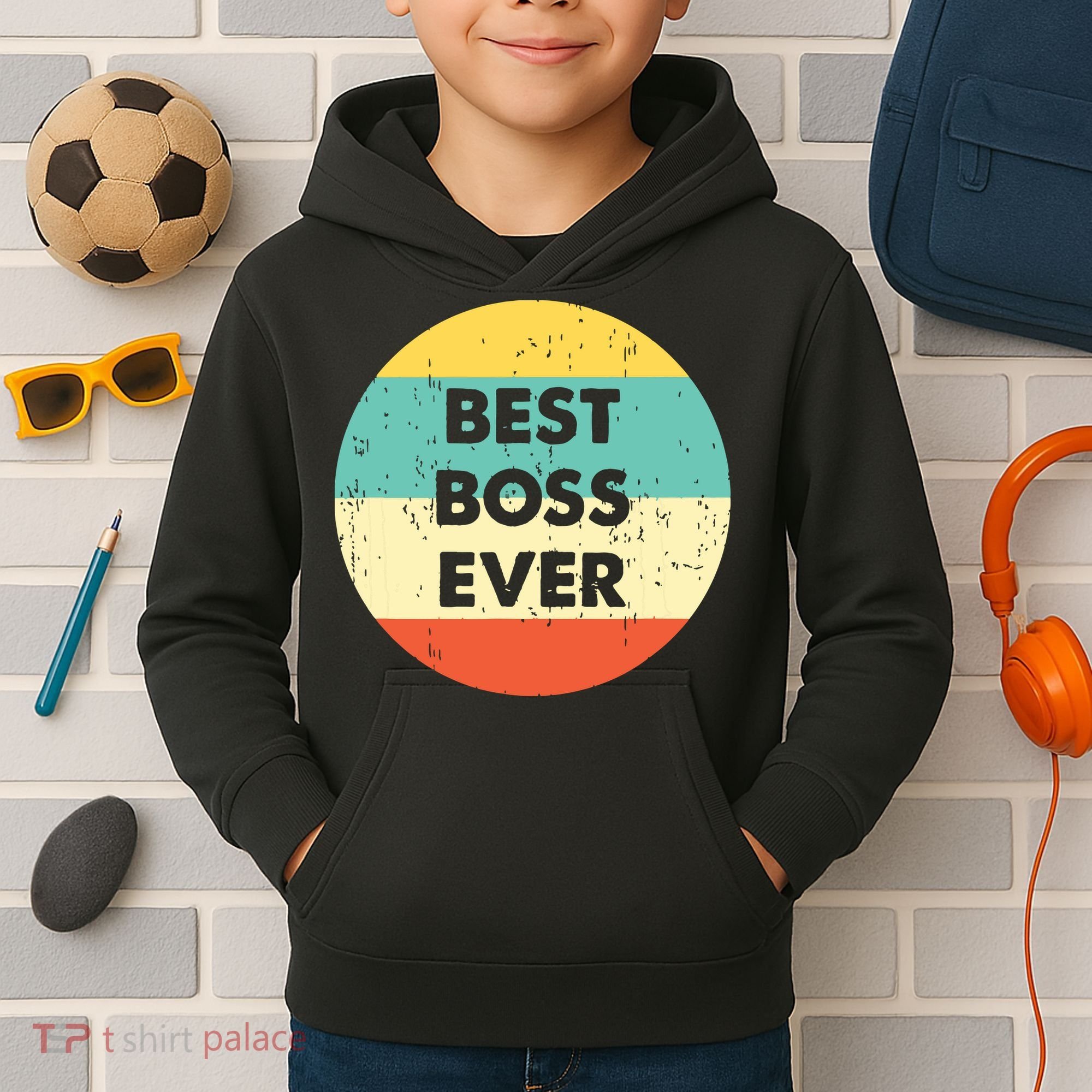 Best Boss Ever Kids Hoodie