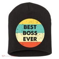 Best Boss Ever Short Acrylic Beanie thumb 0