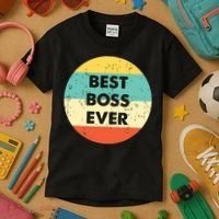 Best Boss Ever Kids T-Shirt thumb 3