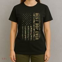 Best Bop Ever Camouflage American Flag FatherS Day T-Shirt thumb 4