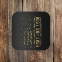 Best Bop Ever Camouflage American Flag FatherS Day Coaster thumb 0