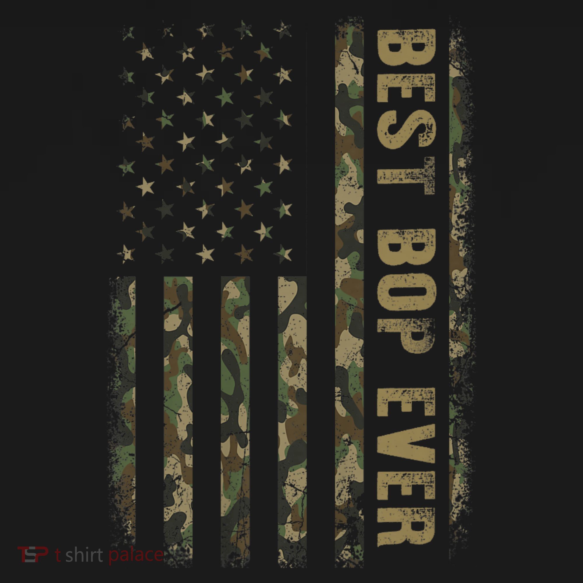 Best Bop Ever Camouflage American Flag FatherS Day Women's Hoodie