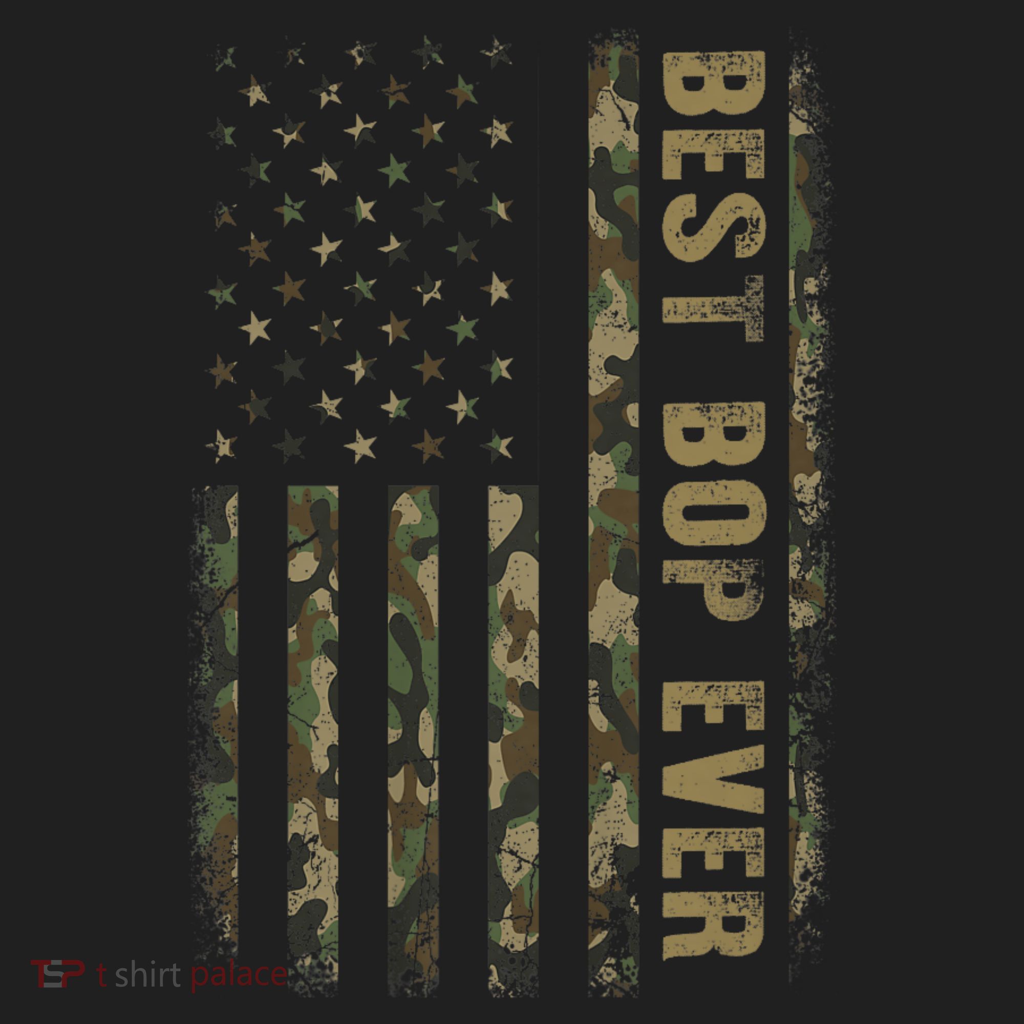 Best Bop Ever Camouflage American Flag FatherS Day Tumbler