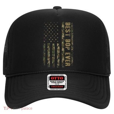 Best Bop Ever Camouflage American Flag FatherS Day Hat