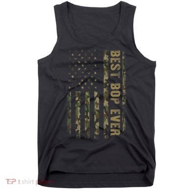 Best Bop Ever Camouflage American Flag FatherS Day Tank Top
