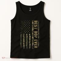 Best Bop Ever Camouflage American Flag FatherS Day Tank Top thumb 2