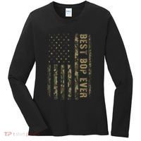 Best Bop Ever Camouflage American Flag FatherS Day Women's Long Sleeve Shirt thumb 0