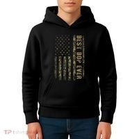 Best Bop Ever Camouflage American Flag FatherS Day Kids Hoodie thumb 4