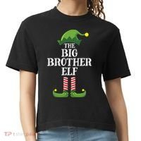 Big Brother Elf Matching Family Group Christmas Party Comfort Colors Boxy T-Shirt thumb 0