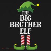 Big Brother Elf Matching Family Group Christmas Party Sweatshirt thumb 3