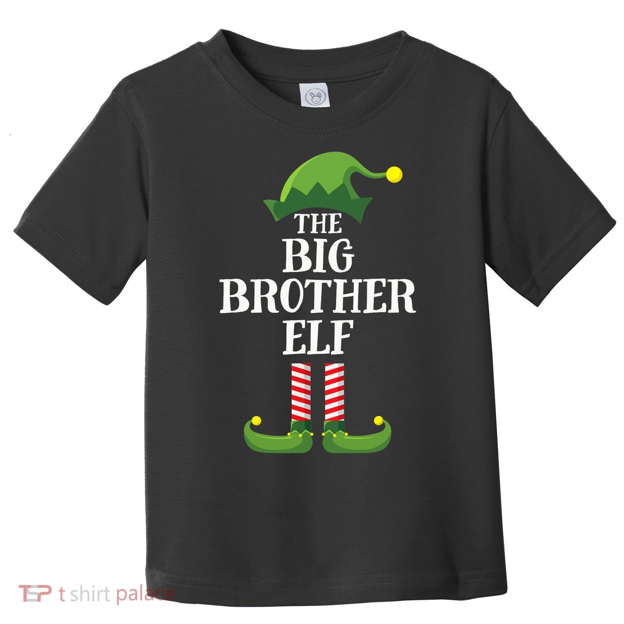 Big Brother Elf Matching Family Group Christmas Party Toddler T-Shirt