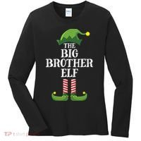 Big Brother Elf Matching Family Group Christmas Party Women's Long Sleeve Shirt thumb 0
