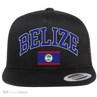 Belize Flat Bill Trucker Hat
