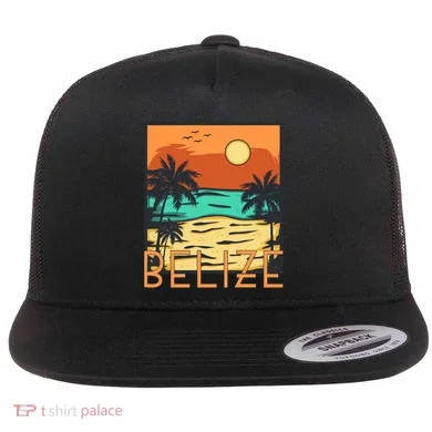 Belize Flat Bill Trucker Hat