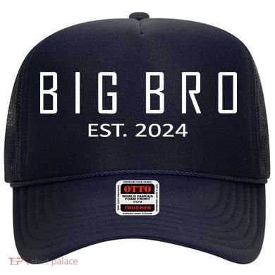 Big Bro Est 2024 Funny First Time Brother Promoted Hat