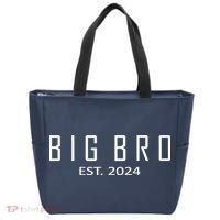Big Bro Est 2024 Funny First Time Brother Promoted Tote Bag thumb 0