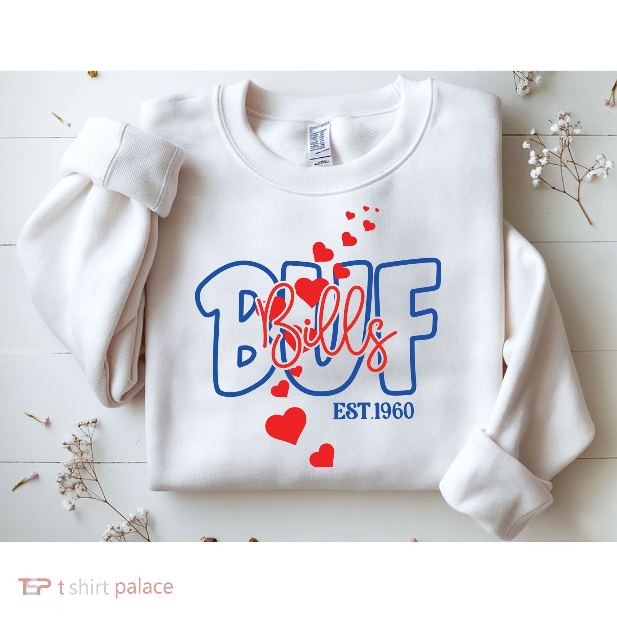 Buf Bills Est. 1960 Football Fan Sweatshirt