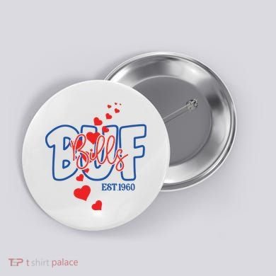 Buf Bills Est. 1960 Football Fan Button