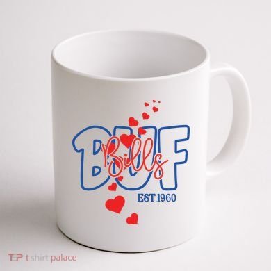 Buf Bills Est. 1960 Football Fan Coffee Mug back