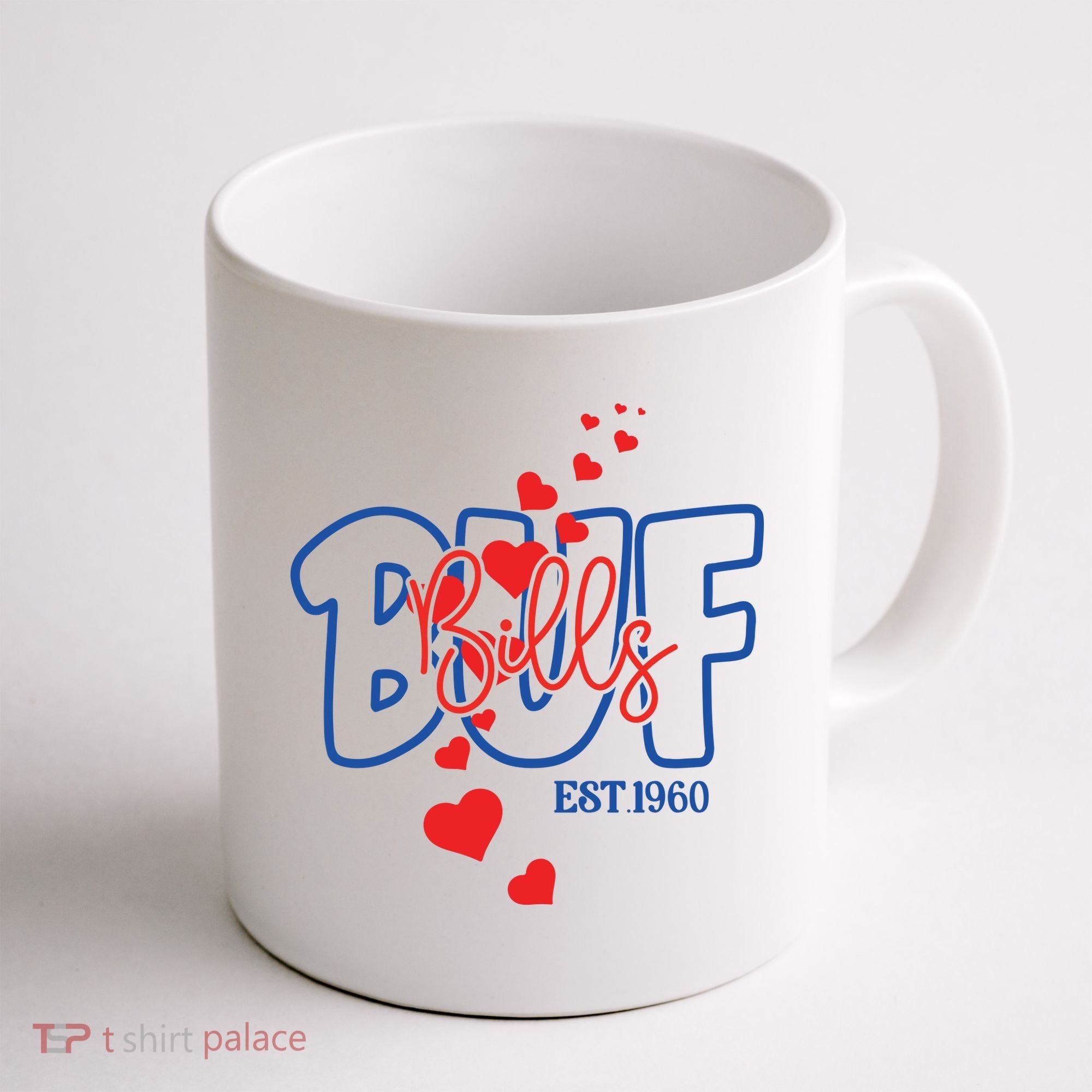 Buf Bills Est. 1960 Football Fan Coffee Mug