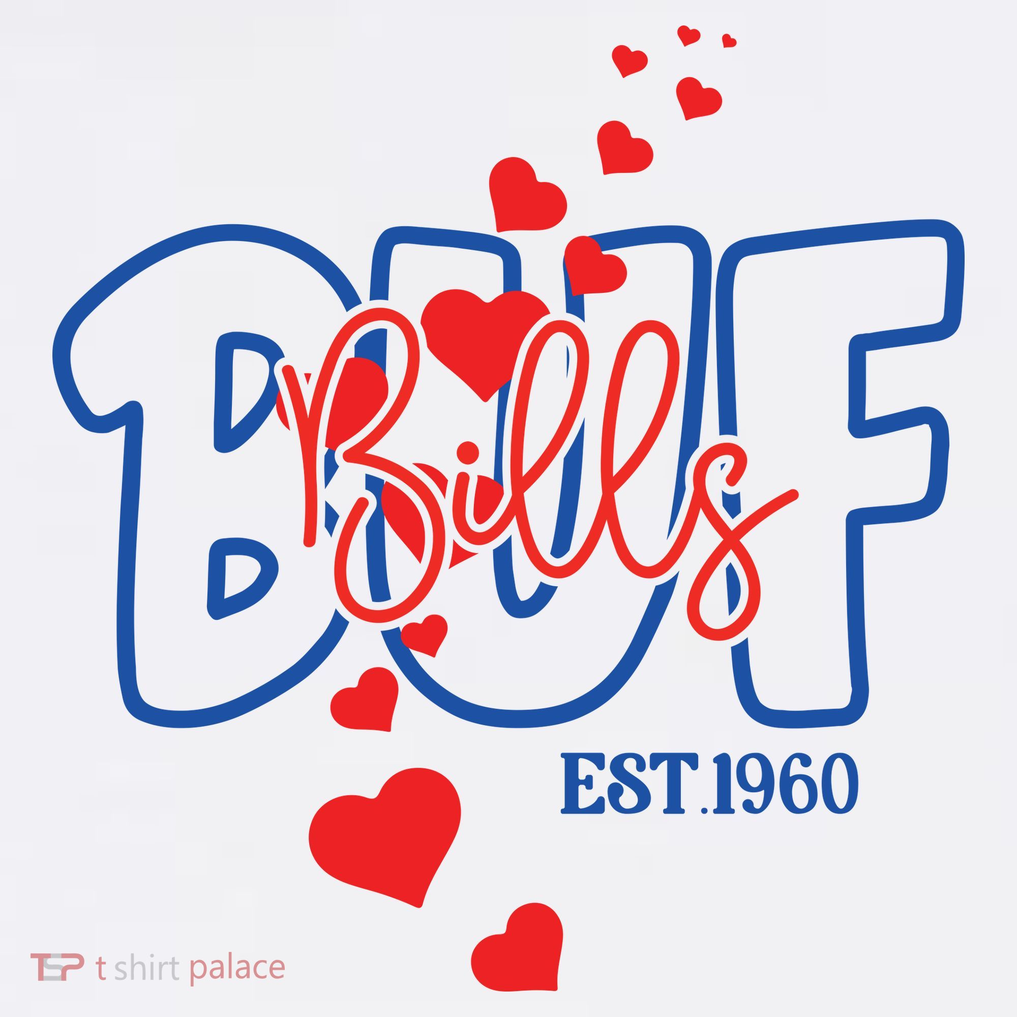 Buf Bills Est. 1960 Football Fan Women's Hoodie