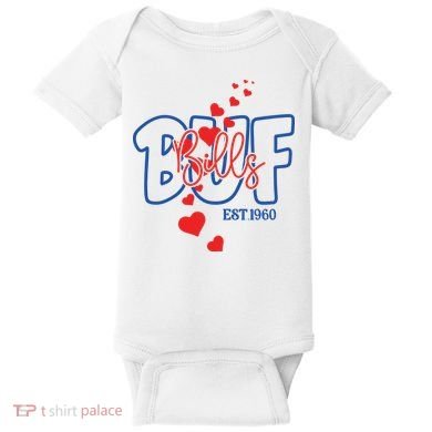 Buf Bills Est. 1960 Football Fan Baby Bodysuit
