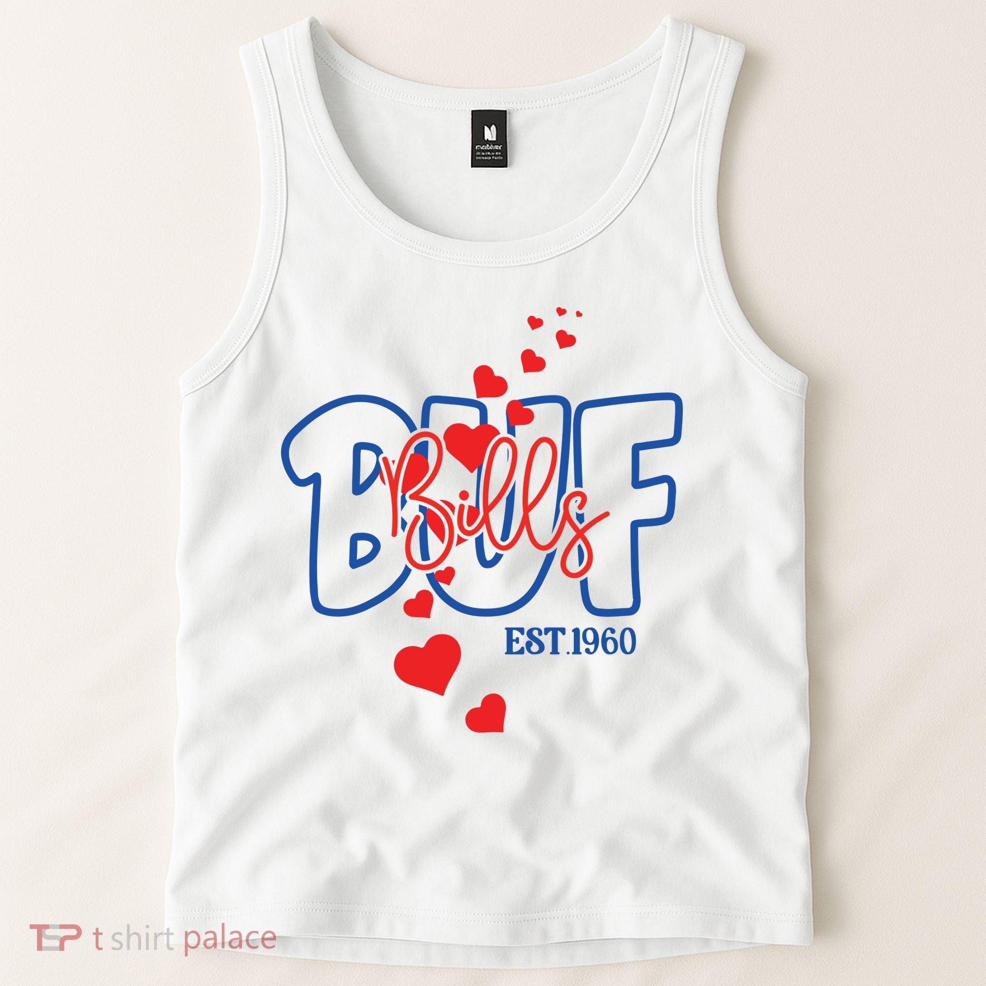 Buf Bills Est. 1960 Football Fan Tank Top