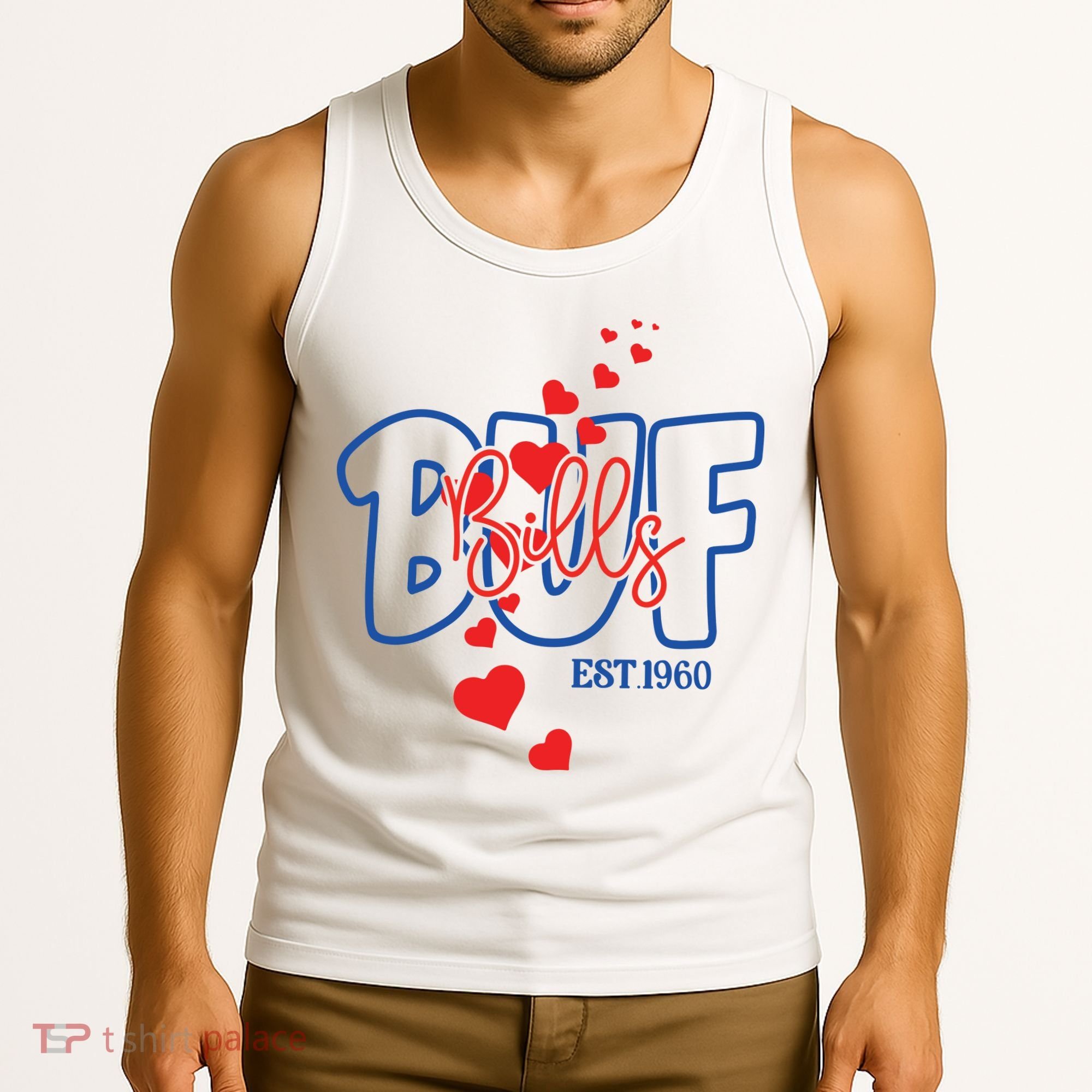 Buf Bills Est. 1960 Football Fan Tank Top
