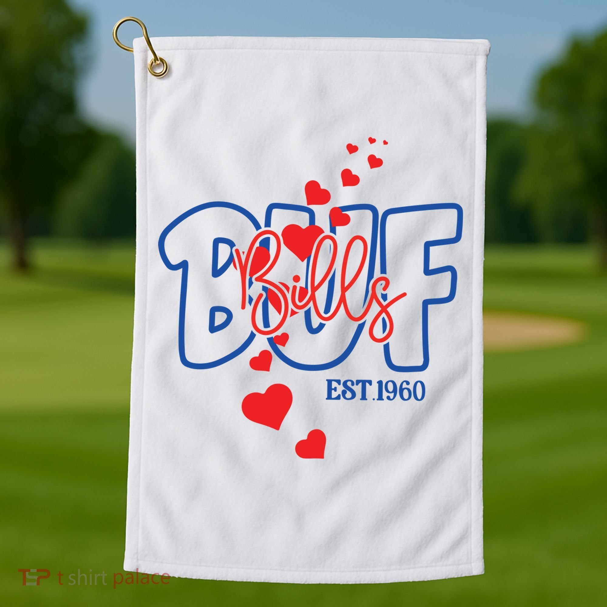 Buf Bills Est. 1960 Football Fan Golf Towel