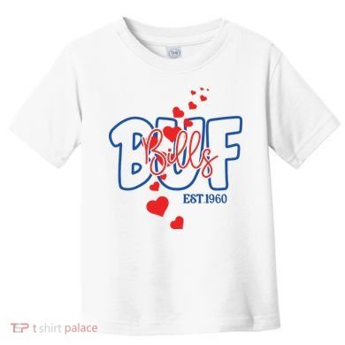 Buf Bills Est. 1960 Football Fan Toddler T-Shirt